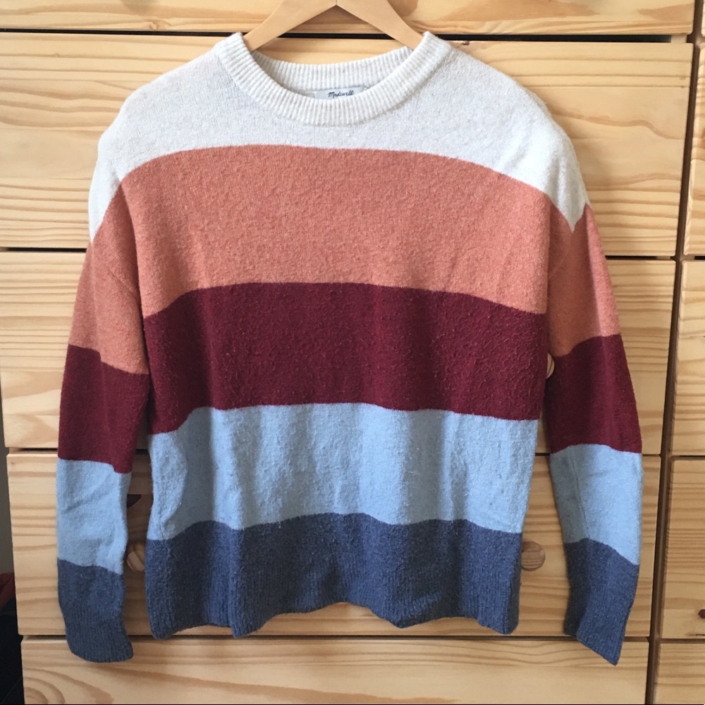 Madewell Crofton Striped Pullover Sweater